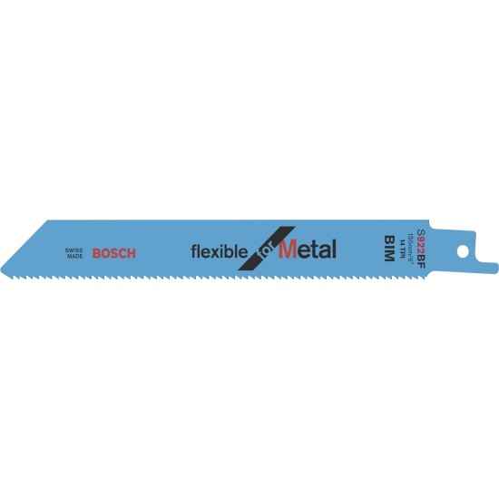 S 922 BF Flexible for Metal Reciprocating Saw Blade ,Bosch ,5pcs/pkt