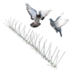 Bird Spike for Birds & Pigeons Stainless Steel Spike Birds ,Length 50cm X Height 12cm X Base Width 2.4cm,50pcs/box