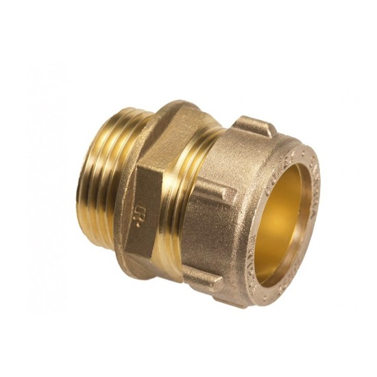 Brass Fitting ,1" male Thread X 28mm OD pipe tubing 