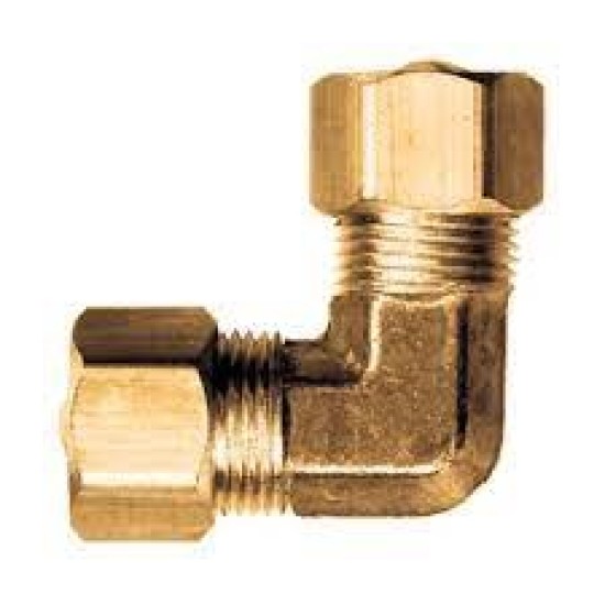 Brass Elbow , OD tubing ¼" X ¼" 