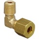 1/2'' tubing OD x 1/4'' male Thread (Brass Male Elbow) 