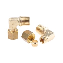 Brass Elbow ,1/8" male thread X m6 OD tubing 