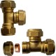 28mm OD Pipe, Brass Compression Tee , Union Joint