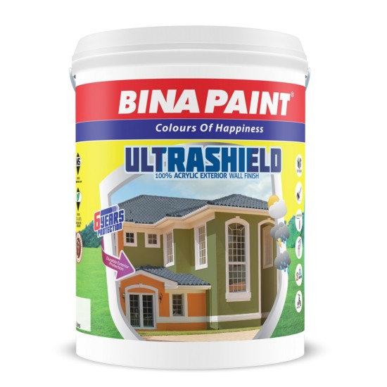 Bina Exterior Water based Acrylic Resisting, Acrylic Wall Primer Sealer, white, 5L 