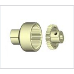 ART NYLON CURVED TOOTH GEAR COUPLING , 24