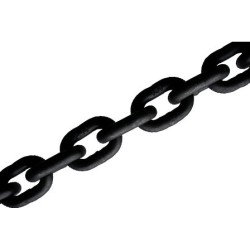 7.1MM ALLOY CHAIN (1.5TON) BLACK ,1 METER