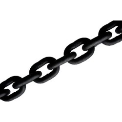 6MM ALLOY CHAIN (1TON) BLACK ,1 METER
