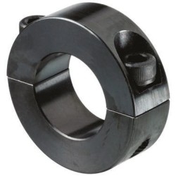 Two Piece Clamp Screw, Bore 25mm, OD 45mm, W 15mm, Steel 