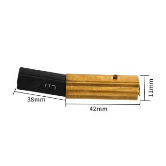 Size: 3.8x4.2x1.1cm,2pcs/set , 3set/box , Motor Carbon Brush 