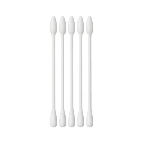 COTTON SWABS, M3.5 X 75.5mm ,100pcs/pkt ,PP Handle , Double Headed Cotton