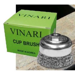 75mm ,VINARI S/STEEL CUP BRUSH M10 X 1.5mm (316) B5534