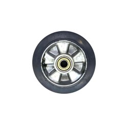 Caster 8" Cast Iron On Rubber Tread