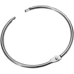 40mm Chrome Card Ring ,Key Ring ,5pcs/pkt