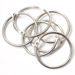 40mm Chrome Card Ring ,Key Ring ,5pcs/pkt