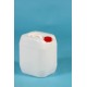 25 LITERS HDPE NATURAL WHITE JERRY CAN WITH CAP AND PULL UP INSERT