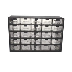 25 Drawer parts cabinet , China ,SIZE : 303(L) X 125(D) X 223MM (H)