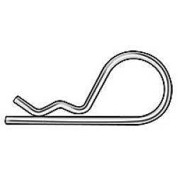 Chrome Hairpin 3mmX 60mm , Bend 15mm 90degree 