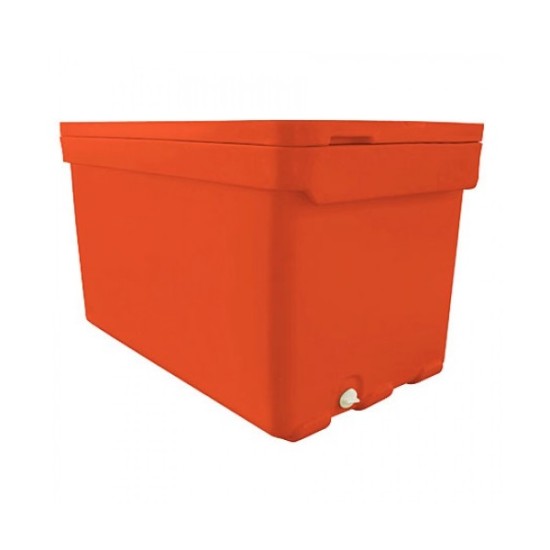 Cooler Ice Storage Box ,Orange, 100lit