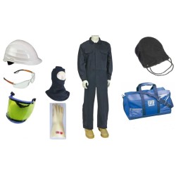 8in 1,Brand: Catu, model: KIT-ARC, Arc flash protective coverall kit c/w gloves, CG-10 