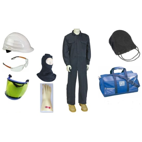 8in 1,Brand: Catu, model: KIT-ARC, Arc flash protective coverall kit c/w gloves, CG-10 