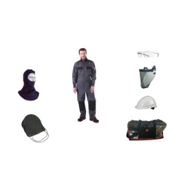 KIT-ARC-A-01-C-XL ,CAT ARC Flash Suit kit 12 cal/cm² with face shield MO-187 and coverall