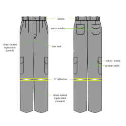 Sherwood SAFE 12 Arc Flash Pant ,,Colour: Grey ,Size L