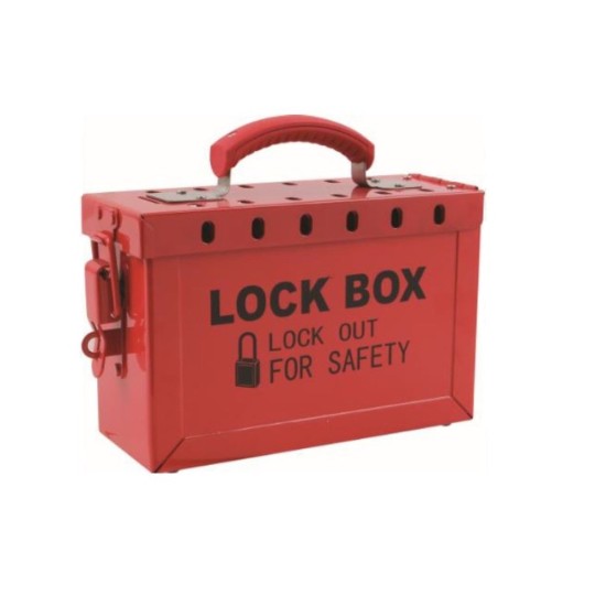 LOCKOUT BOXES RED, SIZE: 250mmW X 160mmH X 95mmW