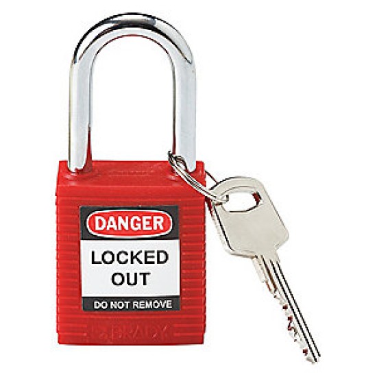 Red 38MM SAFETY LOTO PADLOCK ,Keyed Deference each Pad Lock 