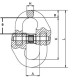 8mm Connecting Chain Link , Loading 2 ton