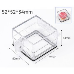 ID 40mm Square, OD 52mm Square X  H 34mm ,Emergency Stop Button Protective Cover 