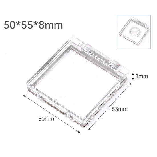ID 43mmx41mm, OD 50mm X 55mm X  H 8mm ,Emergency Stop Button Protective Cover