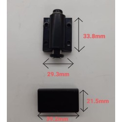 Plastic Magnetic Push Open Door Catch/cabinet Door ,34mm X 30mm