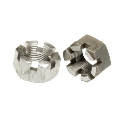 M24 X 1.5 CASTLE NUT (ZINC PLATED) 50PCS/PKT