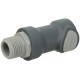 Male Thread 1/2" Grey , Polypropylene CPC chemical Hose Coupling 10pcs/box