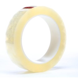 Polyester clear tape 20mm x 33m x 70mic  with PE core ,50roll/box