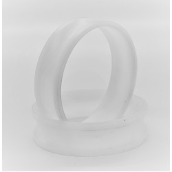 Arc Roller code, Out Feed Roller, Derlin Holder for O-Ring ,OD: 55mm, ID: 50mm, H: 15mm, Curve: R12 