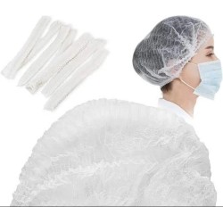 CLEAN ROOM HAIR NET NONWOVEN MOB CAP, MOQ 20PKT/CTN, 100PCS/PKT