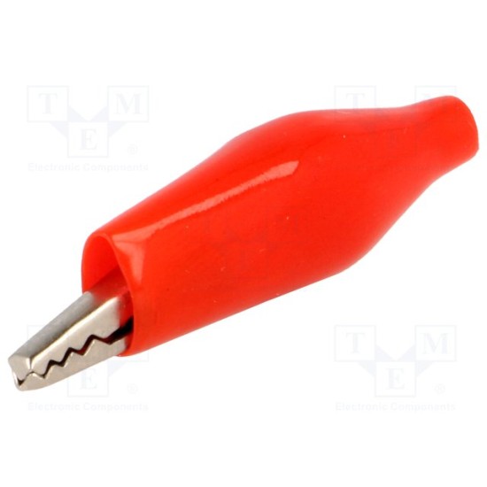 CROCODILE CLIP , 24VDC, RED