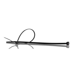 PP(Polypropylene) CABLE TIE 8"(200mm) X 4.6mm ,Black 100PCS 1PK