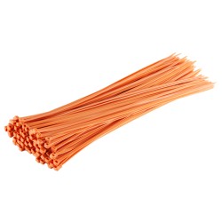 150mm(L) x 3.6mm(W), Color: Orange (1,000pcs/pkt) , Cable Tie