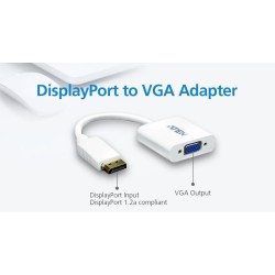 Vention Display Port Male - VGA Female HD15F Converter Cable, , 15cm