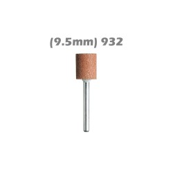  932,OD9.5mm Aluminum Oxide Grinding Stone ,3pcs/pkt ,Shank 3.2mm(1/8")