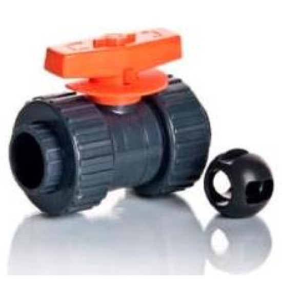 BALL, DN40, PN16, SOLVENT WELDING 40MM PIPE FLOW CONTROL VALVE 