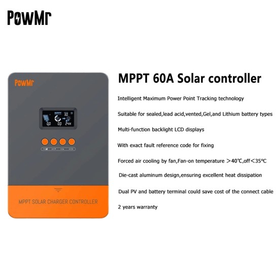 DIY DC solar system board with  MPPT 60A Solar Charge Controller