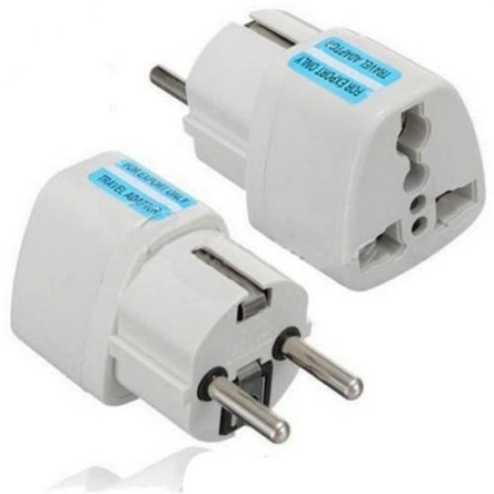 TRAVEL ADAPTOR W/2 ROUND PIN, EU ,2P