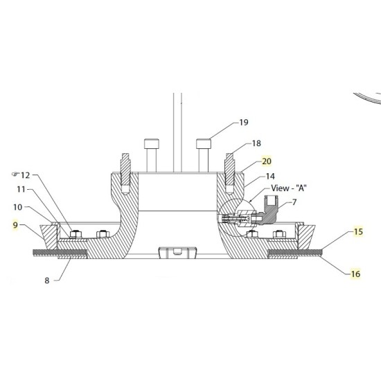 ARO ,No. 15, P/N: 93994-1, Primary Wiper Seal - Red ,Follower Plate Model: 67485-1