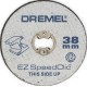 DREMEL EZ SPEEDCLIC FIBERGLASS REINFORCED CUT-OFF WHEEL 38.1MM 1.1MM ,5pcs/pkt