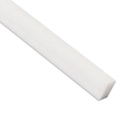 1 1/2''(40MM) SQUARE DERLIN, WHITE COLOR, 1 MTR