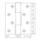 LOCAL ,HEAVY DUTY HINGES FOR ALUMINIUM GLASS DOOR ,2pcs/pair 100mm X 75mm X 3mm