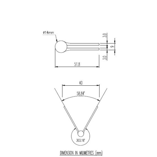 HEAVY DUTY HINGES FOR FIRE DOORS-S, 2pcs/pair, 127mm